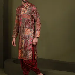 KISAH Men Multicoloured Kurta image 3