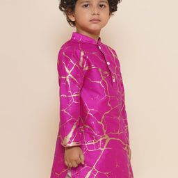 Sethukrishna Boys Abstract Printed Kurta image 3