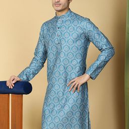 TABARD Ethnic Motifs Printed Mandarin Collar Cotton Kurta-picture-22