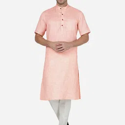 Modi Kurta Striped Band Collar Kurtas-picture-55