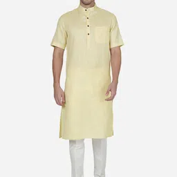 Modi Kurta Striped Mandarin Collar Short Straight Kurta-picture-57