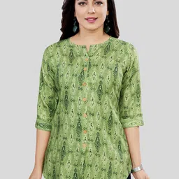 Saree Swarg Floral Printed A-Line Kurti-19