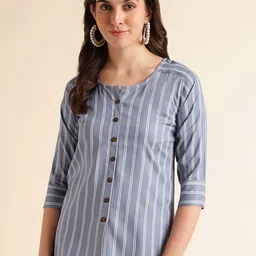 Fabclub Striped Straight Kurti-picture-30