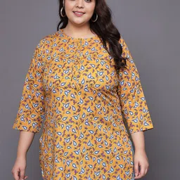 Tissu Paisley Printed Pure Cotton Kurti-picture-15
