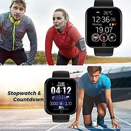 STORIA D116 Smart Watch with Heart Rate Monitor, Bluetooth Connectivity, Multiple Sports Modes, Black image 3