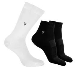 FOOTPRINTS Men Pack Of 3 Anti Bacterial Bamboo Calf & Ankle Length Socks-image-93