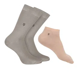 FOOTPRINTS Men Pack Of 3 Anti Bacterial Bamboo Calf & Ankle Length Socks-image-97