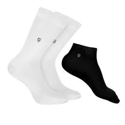 FOOTPRINTS Men Pack Of 3 Anti Bacterial Bamboo Calf & Ankle Length Socks-image-86