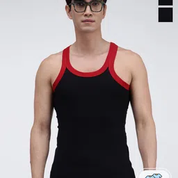 AMUL COMFY Pack Of 3 Pure Cotton Ultra Soft Vest AC-GVEST-BLK-XS-image-96