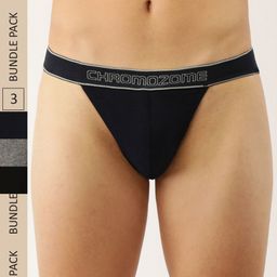 Chromozome Men Pack of 3 Pure Cotton Brief 8902733626392-MULTI 3-image-11