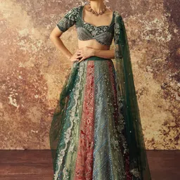 Geethika kanumilli Embroidered Beads & Stones Ready to Wear Lehenga & Blouse With Dupatta-picture-28