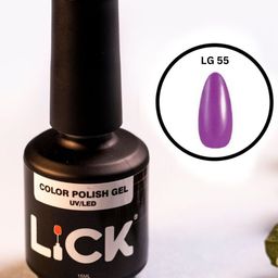 LICK UV/LED Long Lasting Gel Nail Polish - 15 ml - Purple - LG 55-14