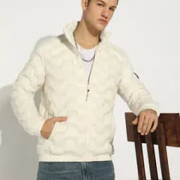 Men Quilted Regular Fit Zip-Front Puffer Jacket-picture-17