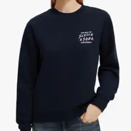 Sweatshirt with Placement Brand Print-image-54