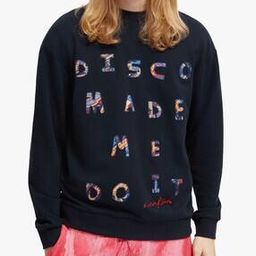Applique Crew-Neck Sweatshirt-image-82
