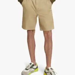 Stuart Cotton Blend Twill Shorts-image-20