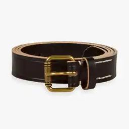 Leather Belt with Raw Edge-14