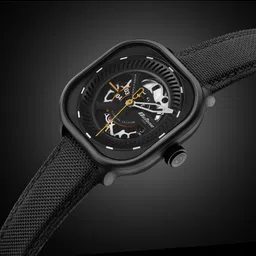 Titan Men Black Titanium Dial Analogue Automatic Watch 1859NL01-39