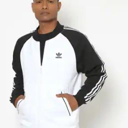 Colourblock Bomber Jacket with Raglan Sleeves-picture-15