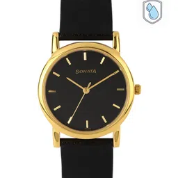 Sonata Men Black Dial Watch NF7987YL03J-image-9