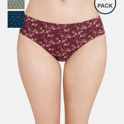 Women Floral Print Pack of 3 Bikini Briefs-image-57