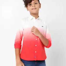 Lanzo IN Ombre-Dyed Cotton Shirt-image-8