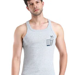 FCUK Pure Cotton Antimicrobial Tank Vests CRO-01-GRY ML-image-10