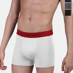 FREECULTR Pack Of 4 Anti Bacterial Sweat Proof Trunks FC-L-T-RBLK-RBLU-RGRY-RWH-04-picture-2