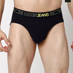 UnderJeans by Spykar Pack Of 2 Mid-Rise Basic Briefs UJNTPBC005NAVYOLIVE-picture-13