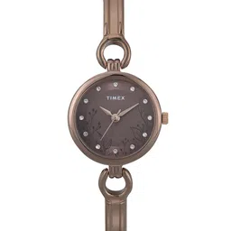 Timex Women Brass Dial Straps Analogue Watch TWEL11438-image-14