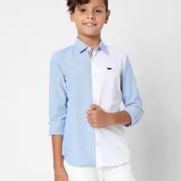 Lanzo IN Colourblock Cotton Shirt-image-3