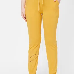 Sweet Dreams Women Yellow Solid Joggers-image-64