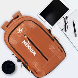 WROGN Brand Logo Printed Padded Backpack With Rain Cover-5
