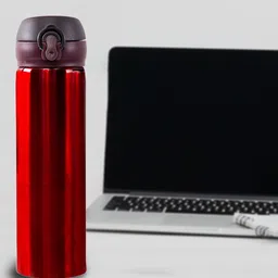 Yellow Bee Red Stainless Steel Water Bottle 500 ML-55