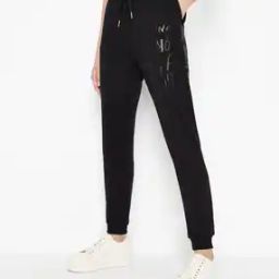 Typographic Print Cuffed Track Pants with Elasticated Waistband-image-34