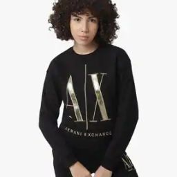 Crew-Neck Sweatshirt with Embroidered Icon Logo-image-8