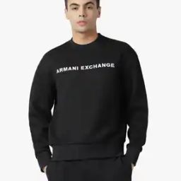 Logo Embroidered Crew-Neck Jacquard Sweatshirt-image-36