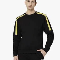Regular Fit Crew-Neck Sweatshirt with Logo Taping-image-28