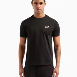 Logo Taping Regular Fit Crew-Neck T-Shirt-image-3