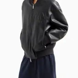 Men Embossed Patch Regular Fit Biker Jacket-28