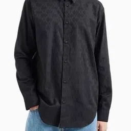 Monogram All-Over Pattern Regular Fit Shirt-image-34