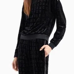 Women All-Over Logo Print Boxy Fit Sweatshirt-image-41