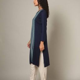 american eye Geometric Pattern Straight Kurta image 2