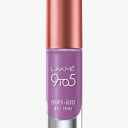 lakme 9 To 5 Primer & Gloss Nail Color Lilac Link image 2