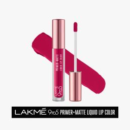 lakme 9 to5 Primer & Matte Liquid Lip Color- MP2 image 2