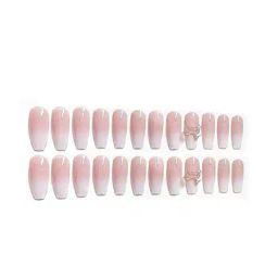 pink truck Set of 24 Artificial Reusable Nails  image 2