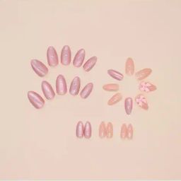 pink truck Set of 24 Artificial Reusable Nails  image 2