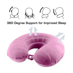 billebon Memory Foam Travel Neck Pillow with Button Closure image 2