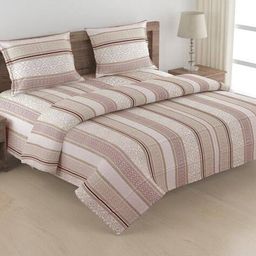 swayam Geometric Print Double Bedsheet with Pillow Covers & Comforter image 2