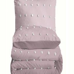 the white moss Applique Single Comforter with Pillow Cover image 2